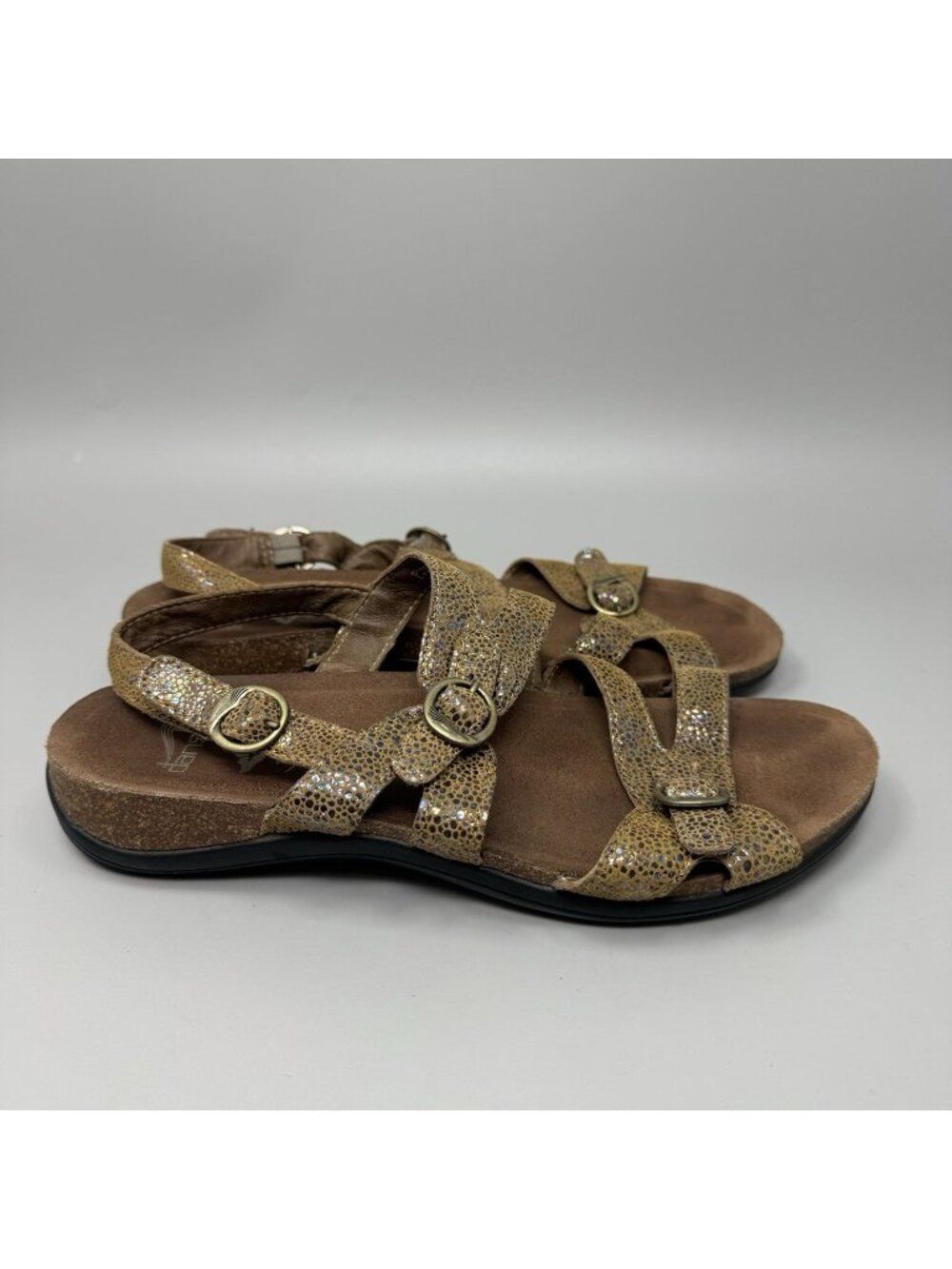 Dansko Jameson Brown Strappy Slingback Adjustable Sandals US Sz 8.5-9